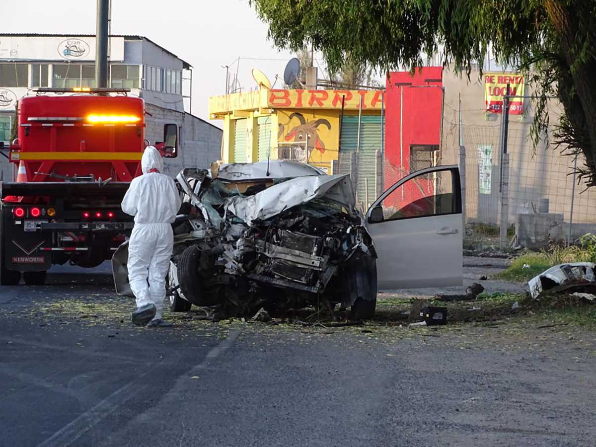 Domingo de accidentes mortales en el Valle de Toluca