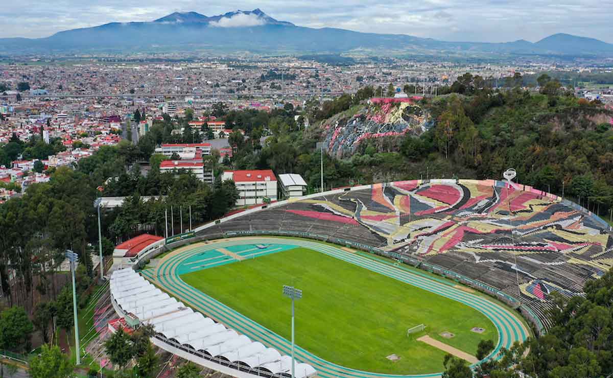 Estadio de CU, Alberto Chivo Córdova vista desde arriba.