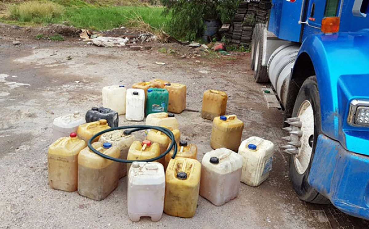 Localizan combustibles robados en Polotitlán