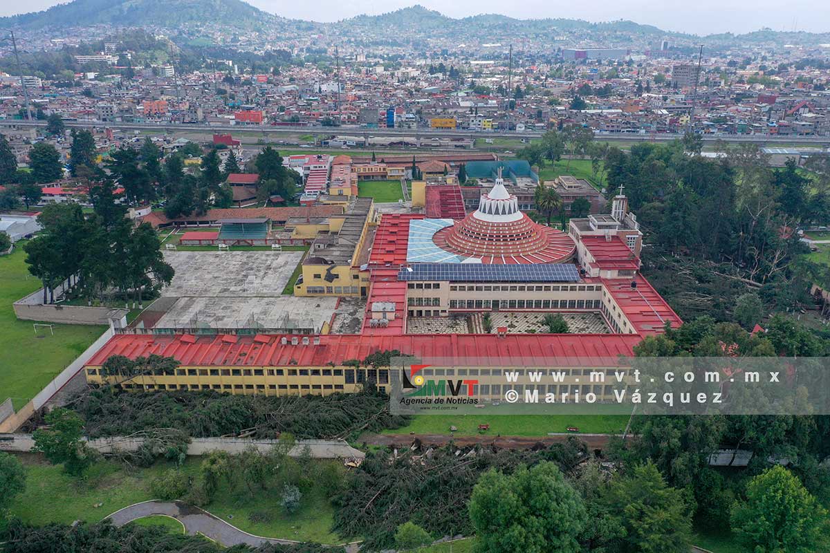 Probosque contabilizó 156 árboles derribados por una tromba en el Seminario de Toluca