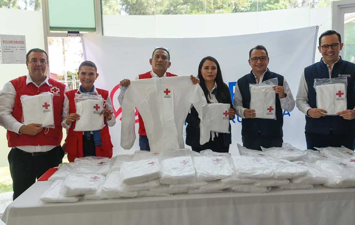 Entrega Sempra Infraestructura trajes Tyvek a Cruz Roja Mexicana