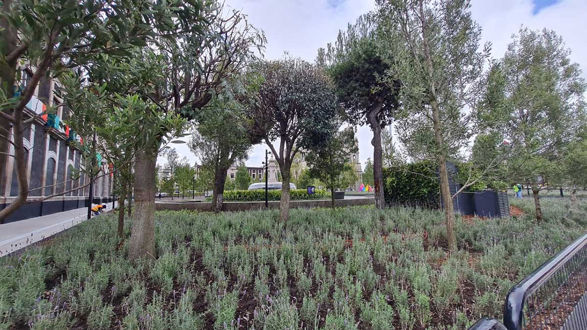 Casi lista la nueva Plaza de los Mártires de Toluca