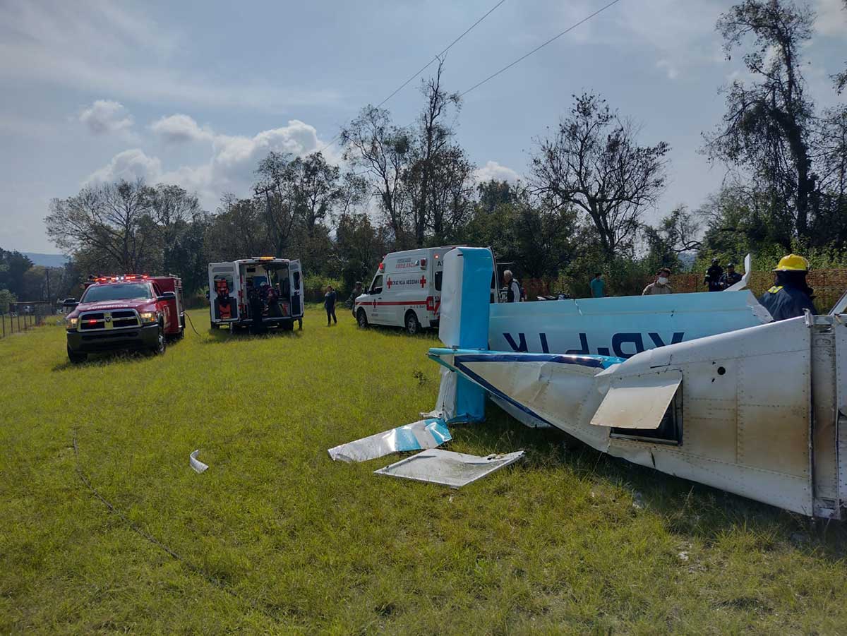 accidente aéreo en Valle de Bravo