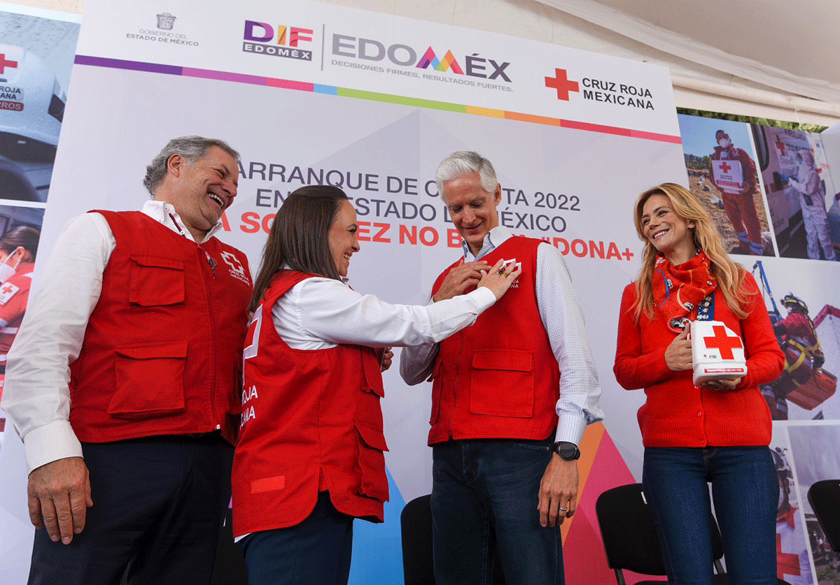 Inicia Cruz Roja Mexicana Colecta 2022 en el Estado de México