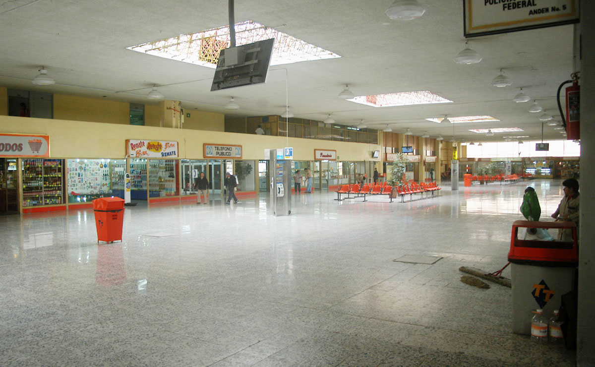 Terminal de Toluca vacía por vacaciones de navidad