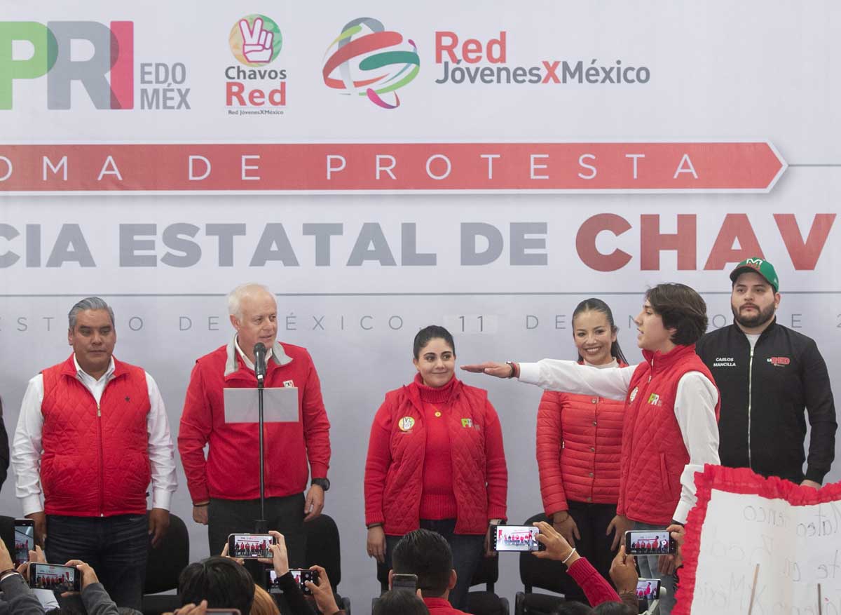 Patricio Bucardo Muñiz rindió protesta como líder de chavos red del PRI Edomex