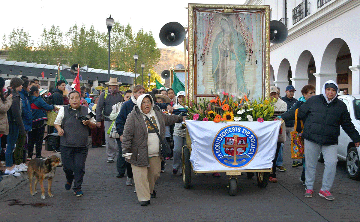 peregrinación guadalupana anual de la Arquidiócesis de Toluca 