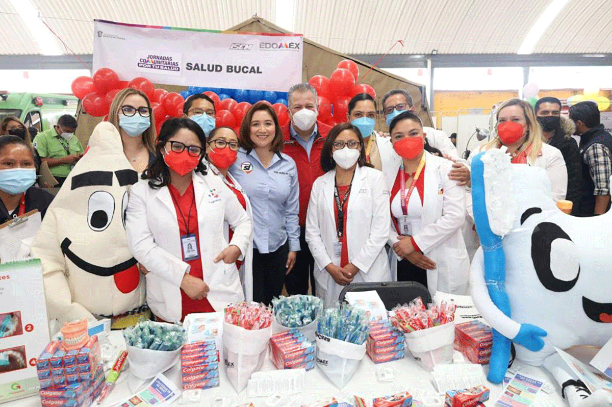 La alcaldesa de San Mateo Atenco, Ana Muñiz Neyra, y el secretario de Salud pusieron en marcha lajornada comunitaria Por tu Salud