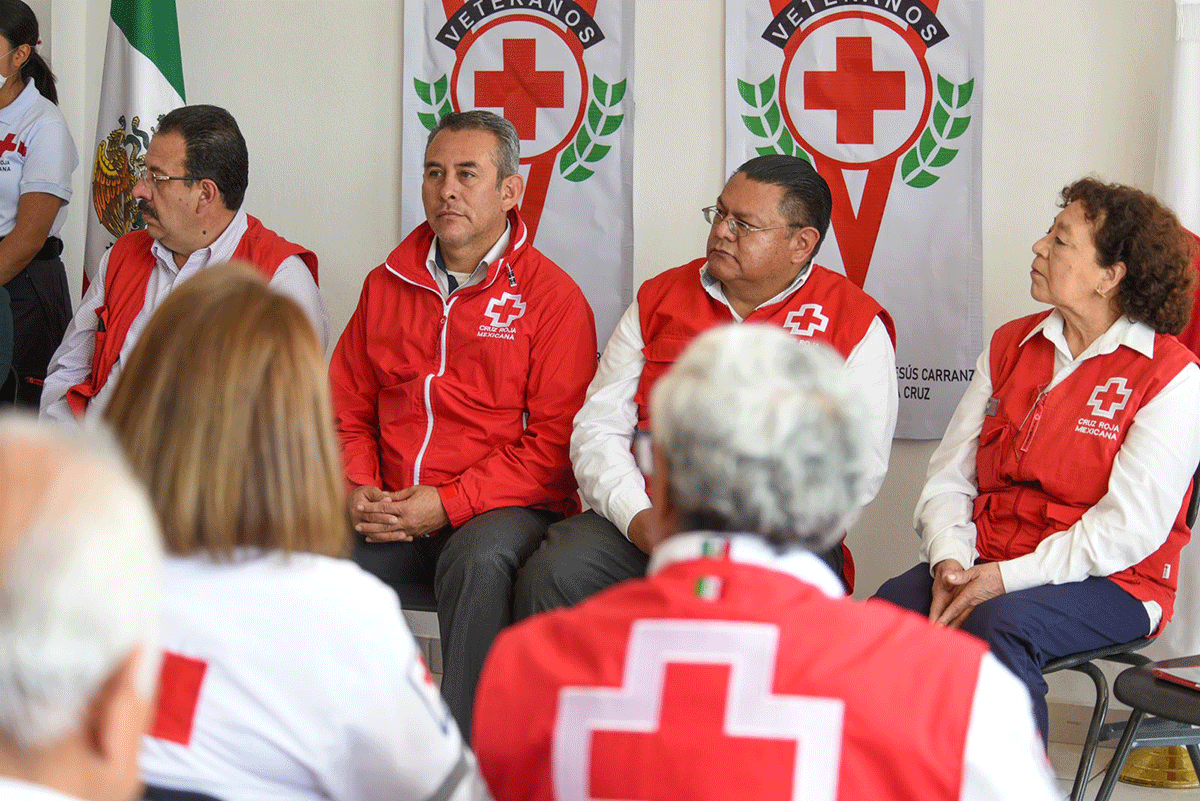 Celebran 28 años de la fundación de la Coordinación de Veteranos de Cruz Roja Toluca 