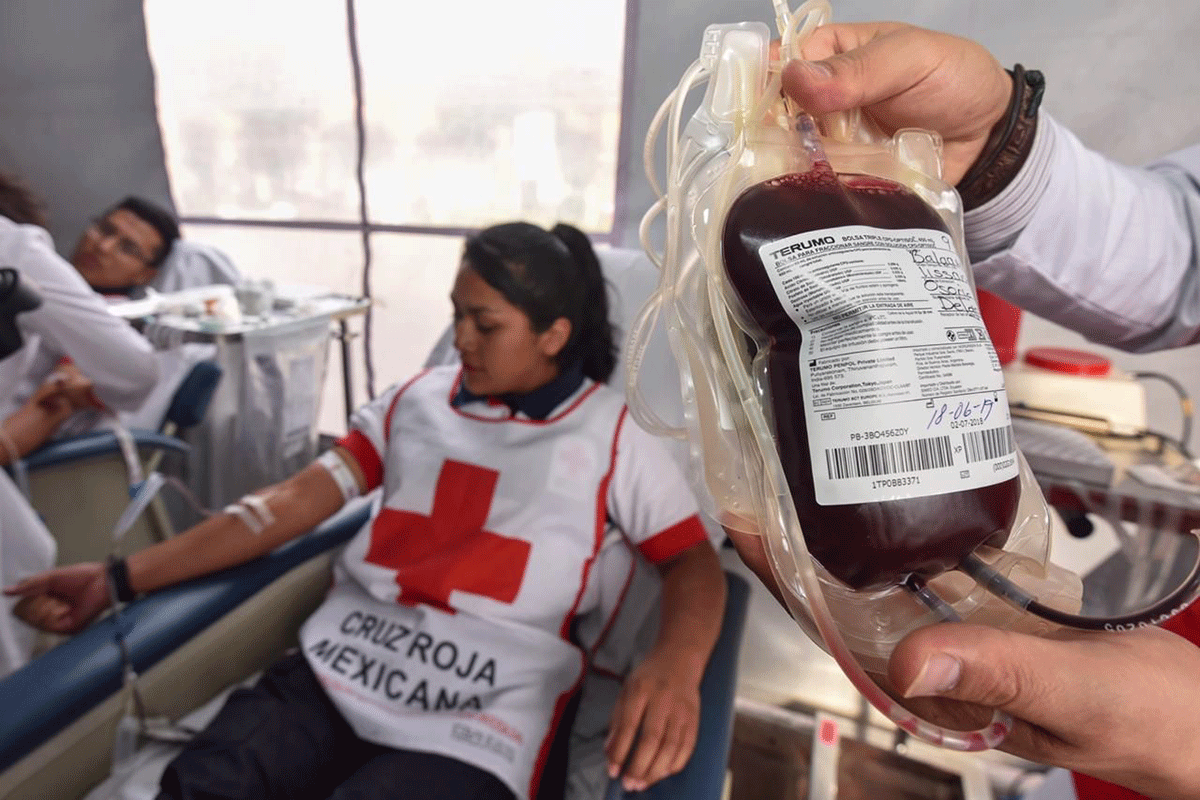 Invita Cruz Roja Mexicana a donar sangre para atender emergencias