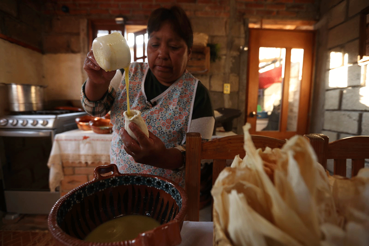 Tamal de ollita, alimento prehispánico para este Día de la Candelaria