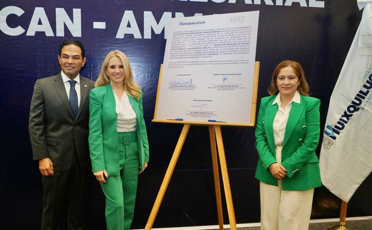 Mujeres empresarias de AMMJE destacan liderazgo de Romina Contreras en Huixquilucan