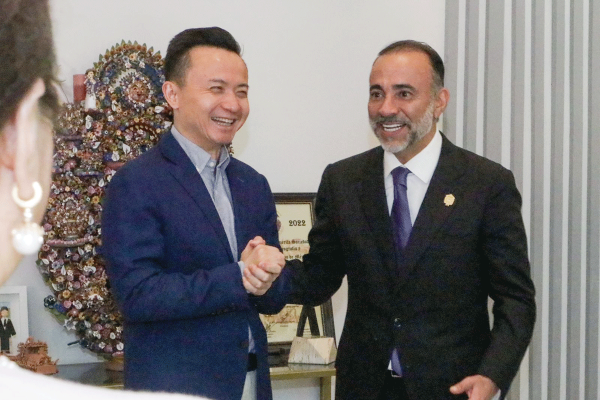 El embajador de China en México visitó este miércoles el municipio de Metepec 