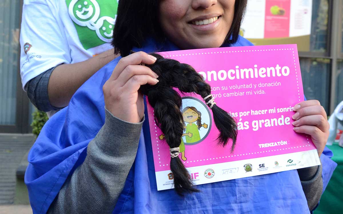 trenzas de cabello donado en trenzaton permanente en san mateo atenco en toluca