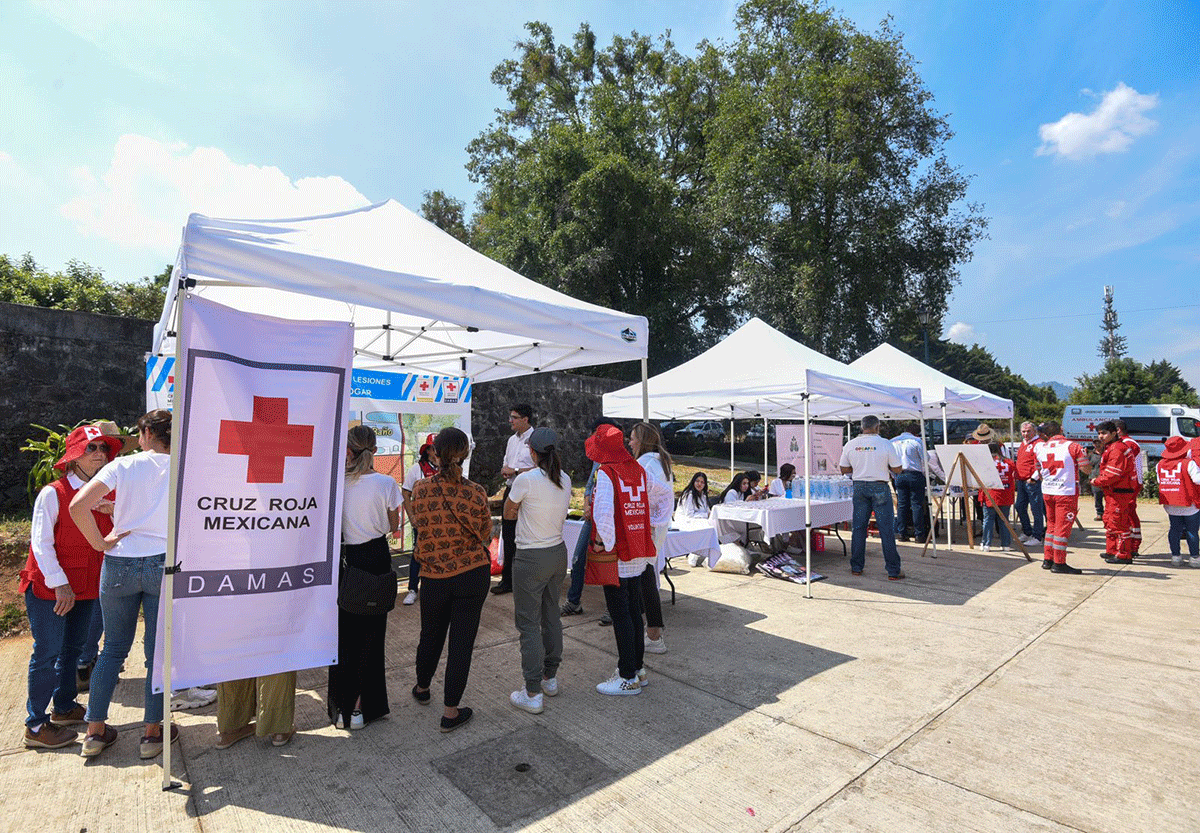 Feria de la Salud de Cruz Roja Mexicana en Valle de Bravo 