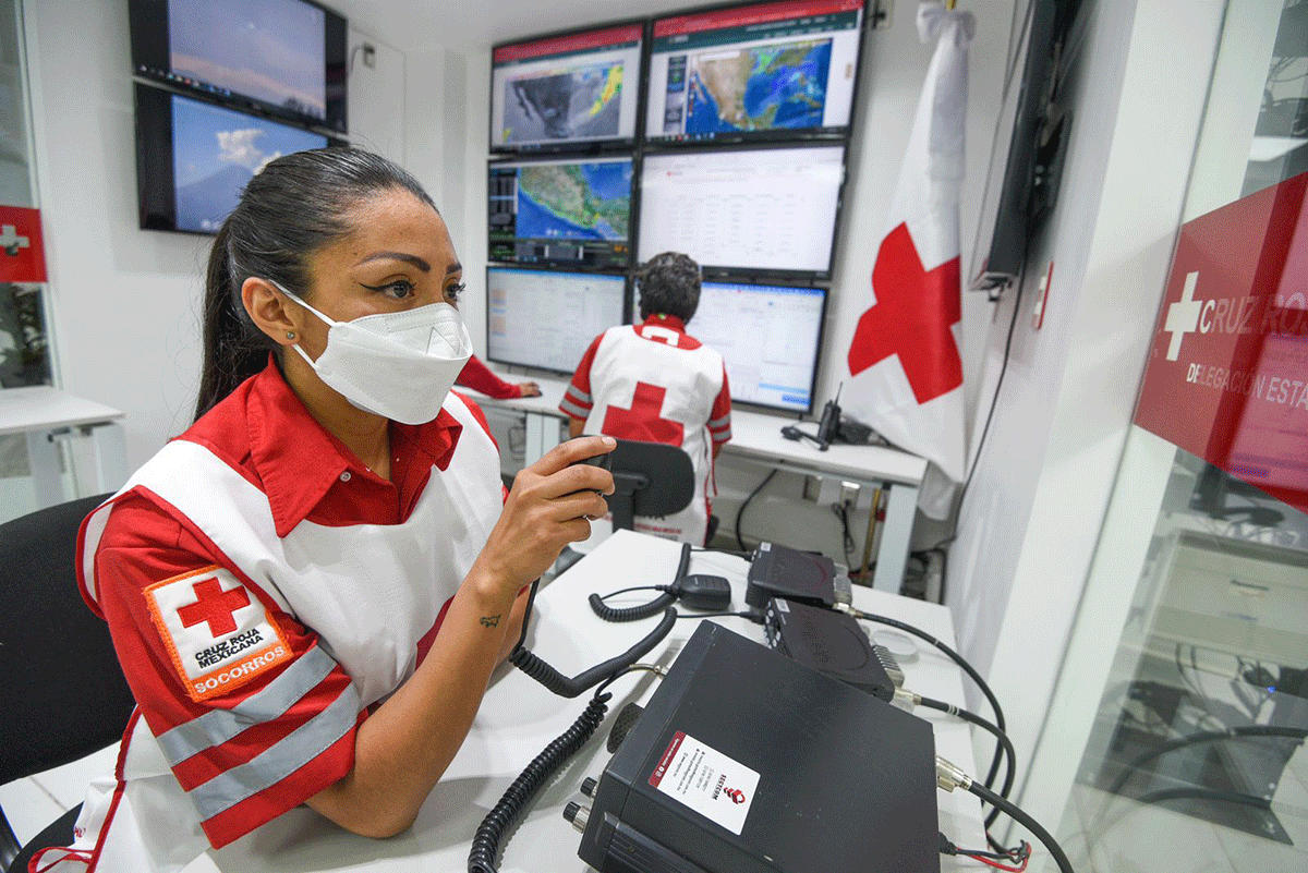 La Cruz Roja Mexicana del Estado de México mantiene monitoreo continuo sobre la actividad en el volcán Popocatépetl 