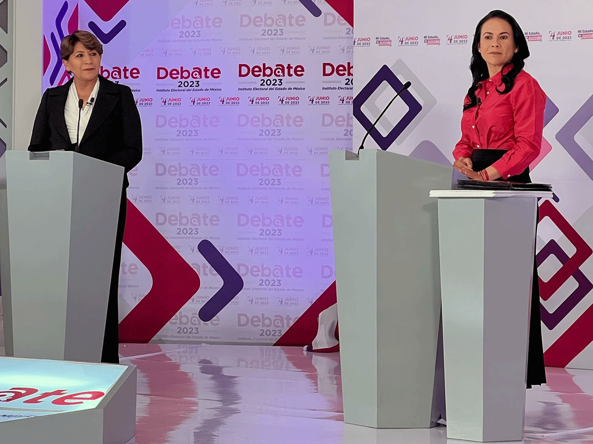 ¿Llegan empatadas al segundo debate Alejandra del Moral y Delfina Gómez?