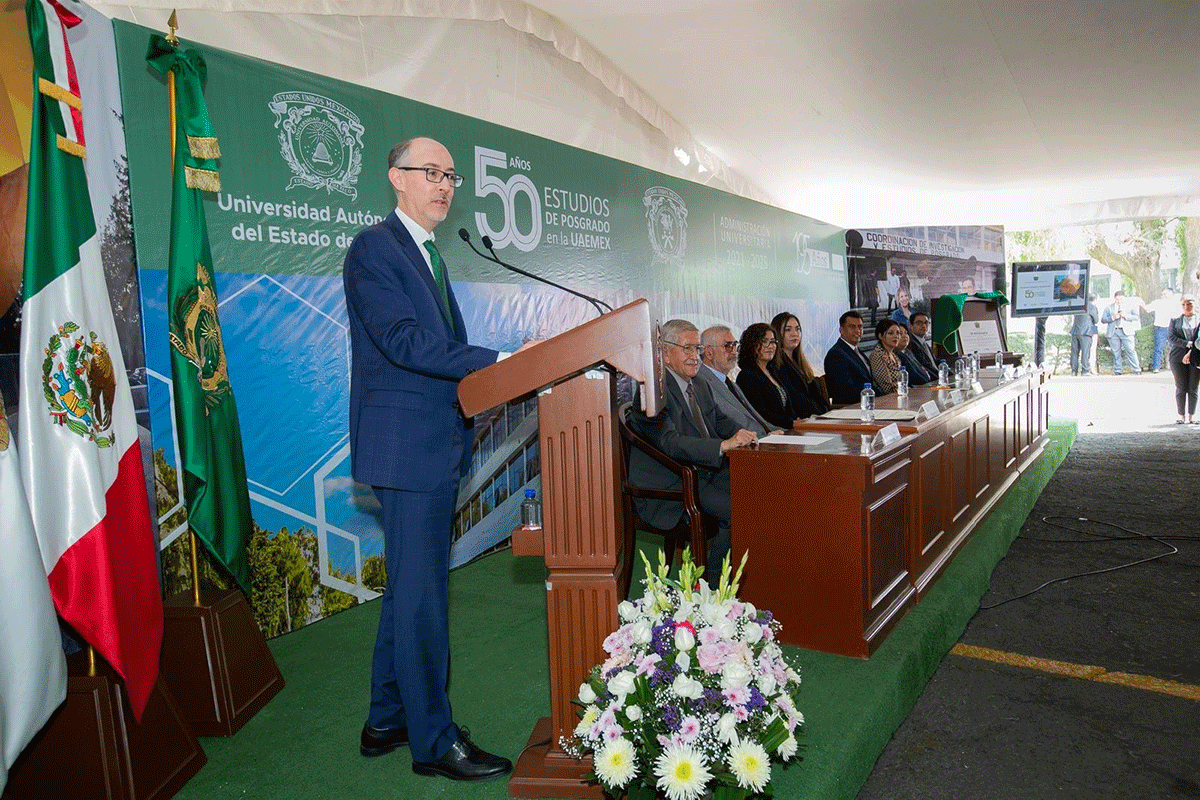 Carlos Eduardo Barrera Díaz, Rector de la Universidad Autónoma del Estado de México