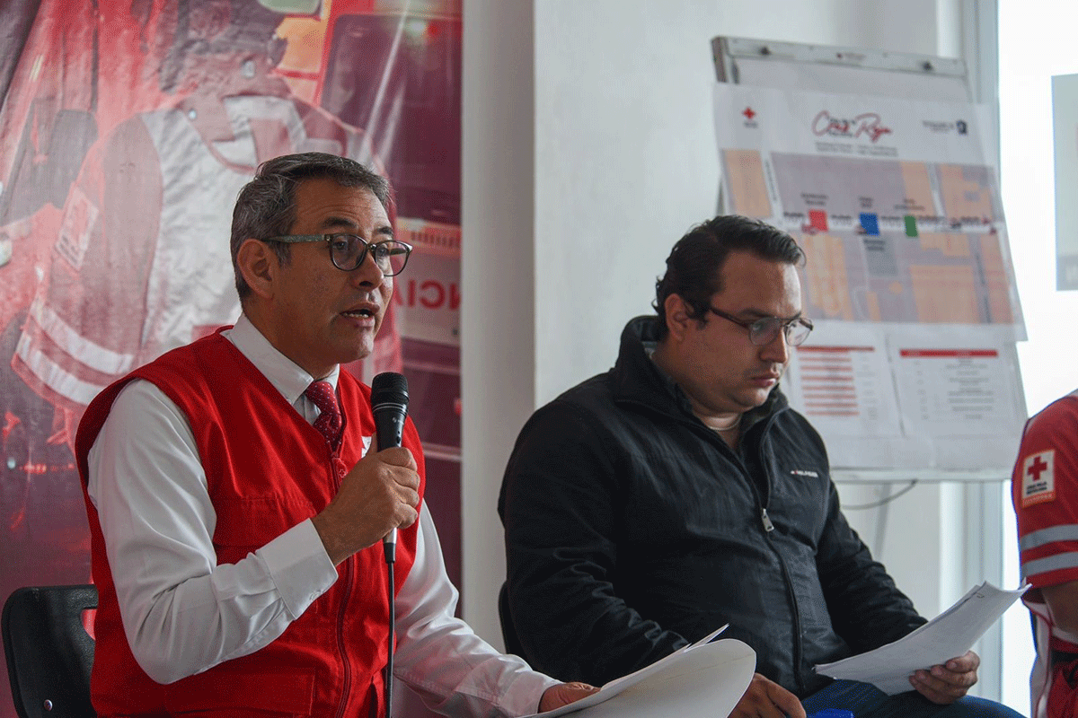Mario Vázquez de la torre, presidente del Consejo Local de Cruz Roja en Toluca 