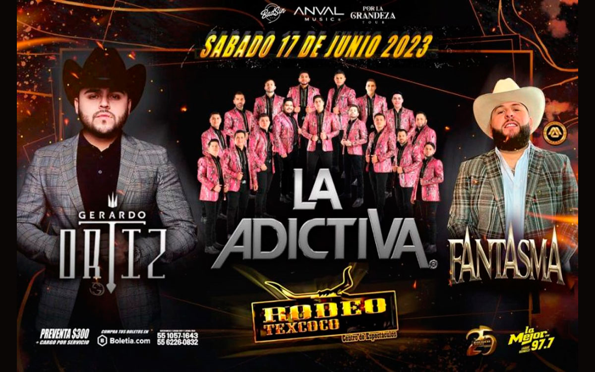 ¿Cuál es el precio de los boletos para el concierto de La Adictiva en el Edomex?