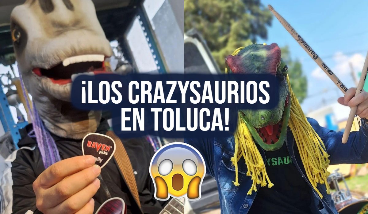 ¿Sin plan?, lleva a tus hijos a disfrutar de la música de los CrazySaurios en Toluca