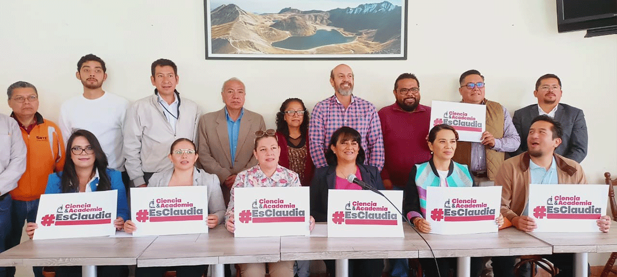Académicos y Científicos de Estado de México apoyan a Claudia Sheinbaum