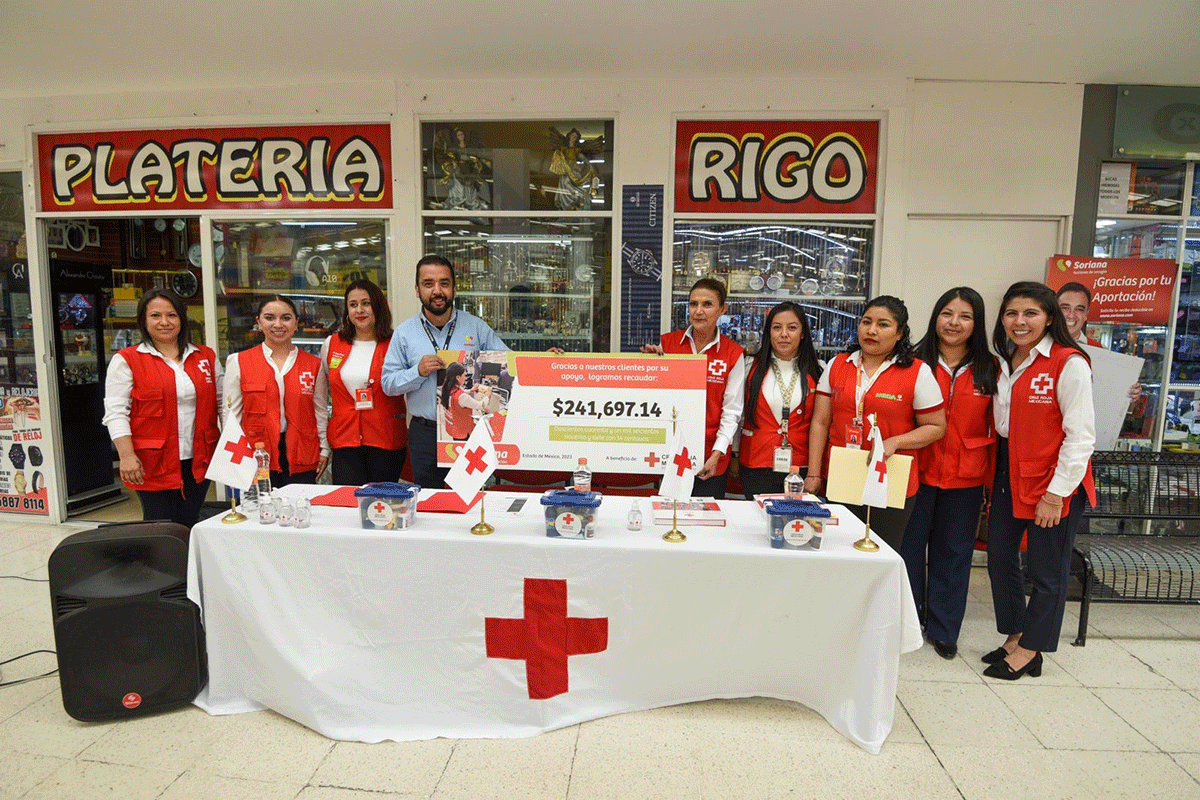 ¿Por qué le entregó Soriana a la Cruz Roja Mexicana 241 mil pesos?