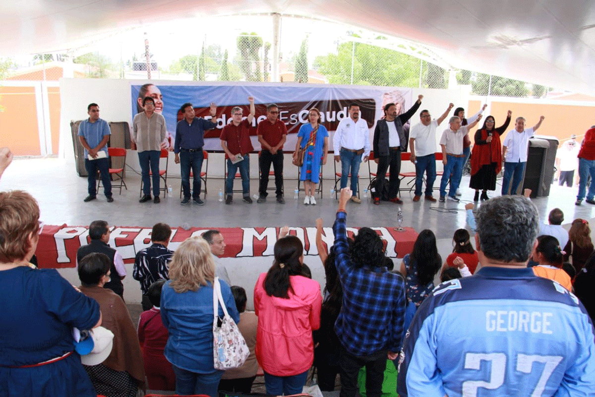 Respaldan legisladores y líderes políticos de Ecatepec a Claudia Sheinbaum