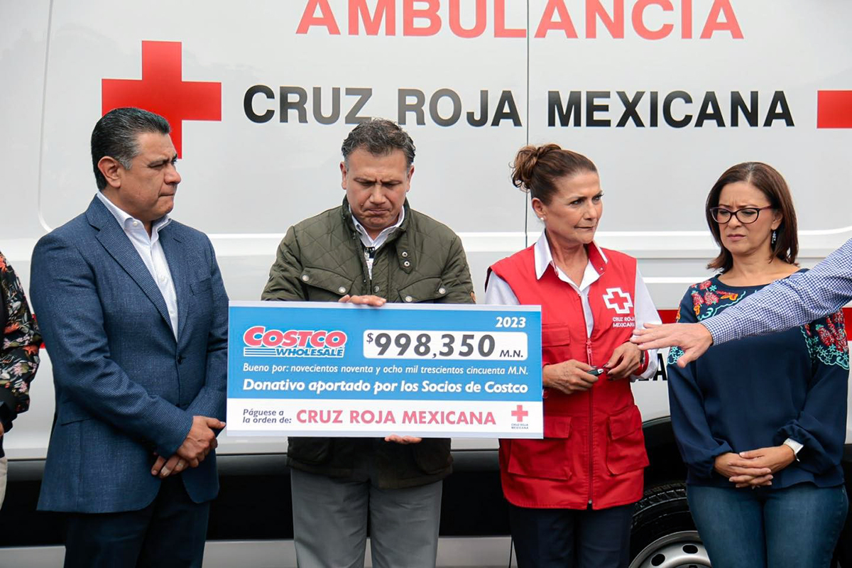 Dona COSTCO México ambulancia a Cruz Roja Estado de México
