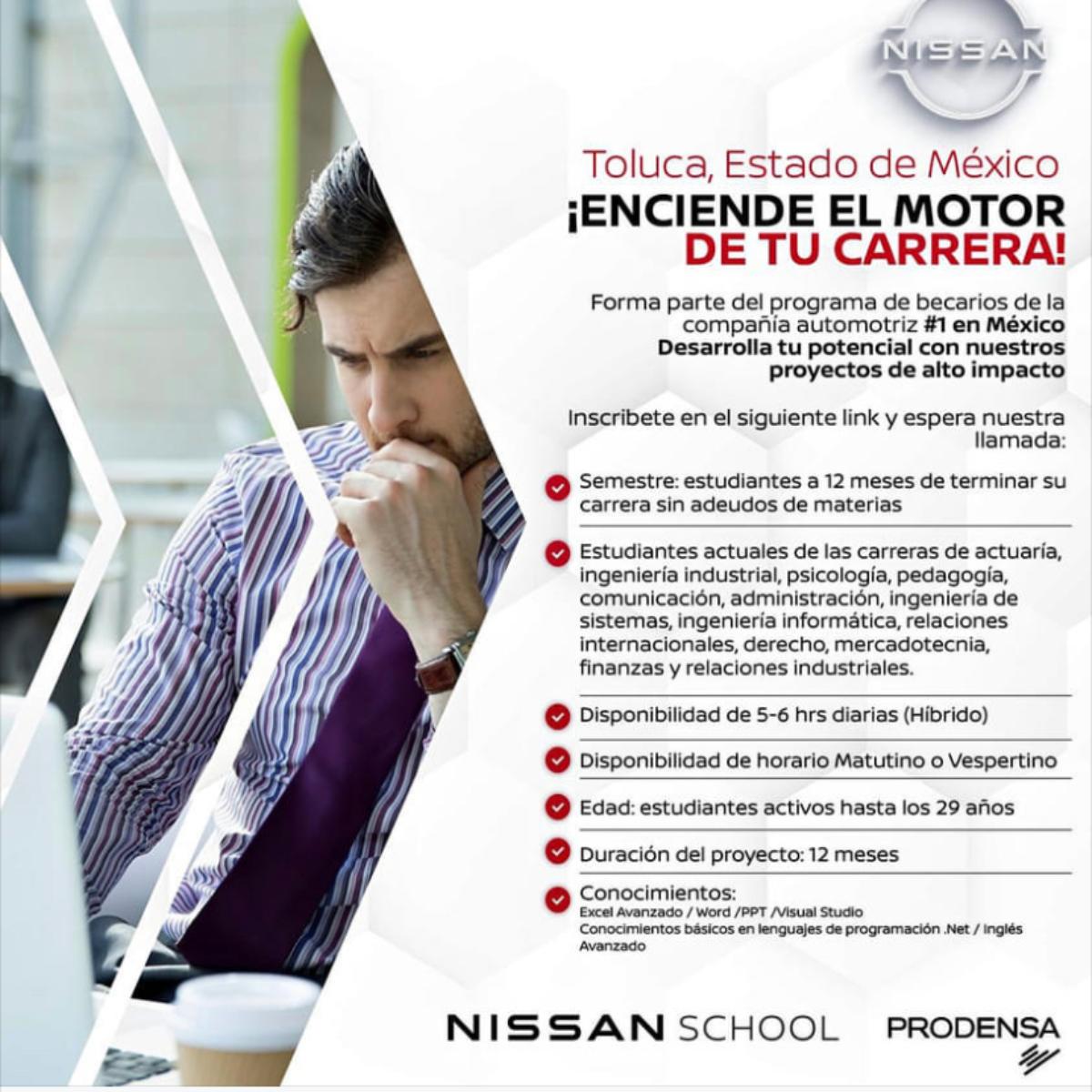 Información del programa de programa de becarios en Nissan Toluca