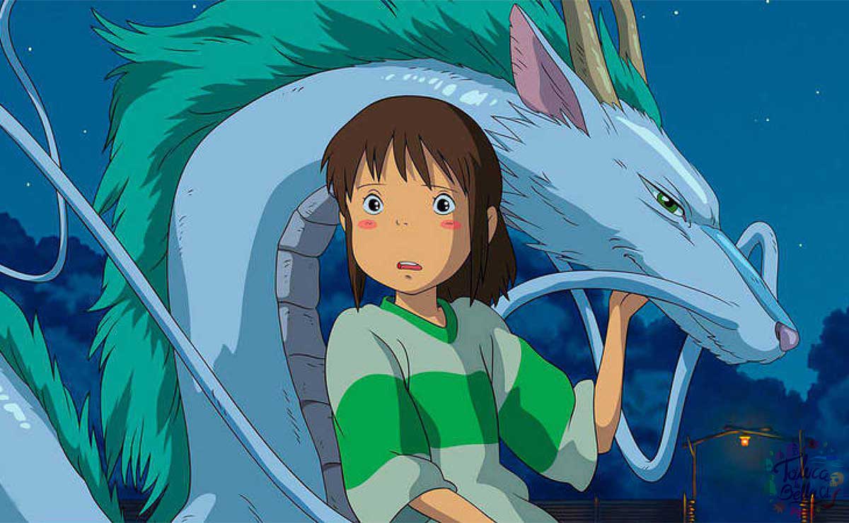 Viaje de chihiro, captura de pantalla de la pelícua