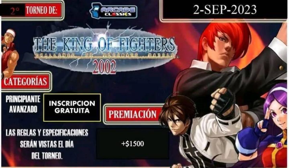 Publicidad del torneo de The King Of Fighter 2002