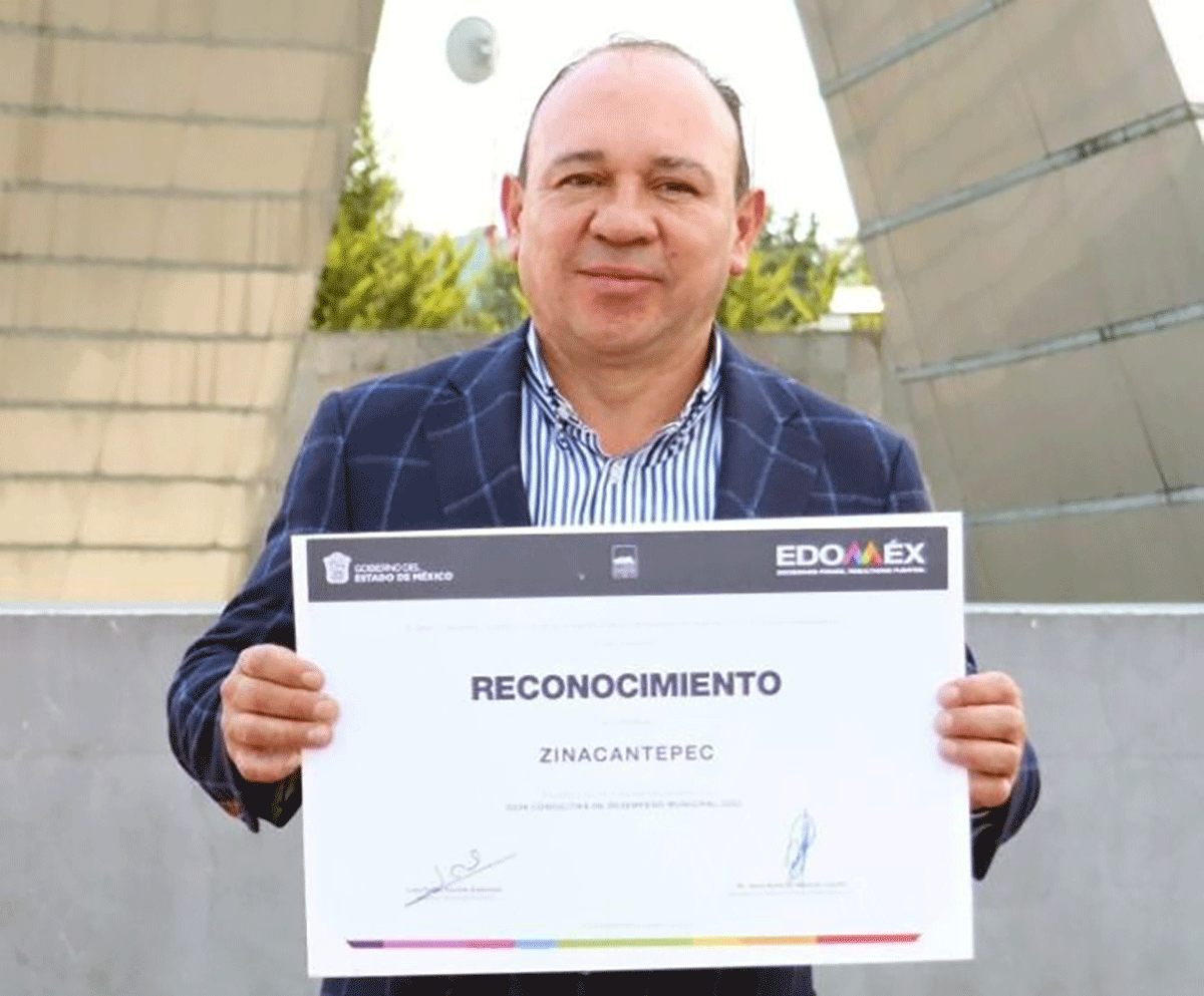 Reconocen a Zinacantepec por buenas prácticas municipales