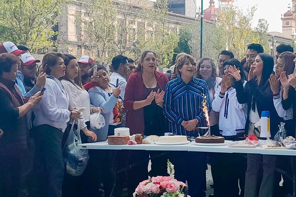 ¿Cómo celebró la gobernadora Delfina Gómez su cumpleaños?