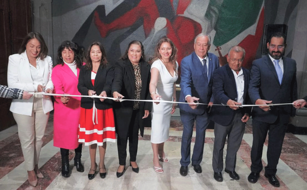 Inauguran en la Legislatura mexiquense la exposición “La Música en Bronce” de la escultora Cecilia Vélez