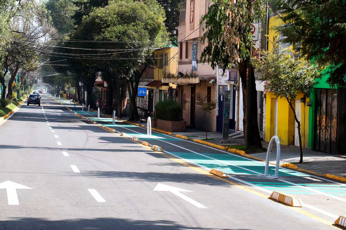 Foto de la ciclovía y rehabilitación de la Av. Hidalgo de la ciudad, es compromiso para la comunidad en la tranformación urbana en Toluca.