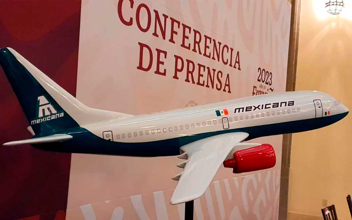 rueda de prensa primer vuelo mexicana de aviacion aifa