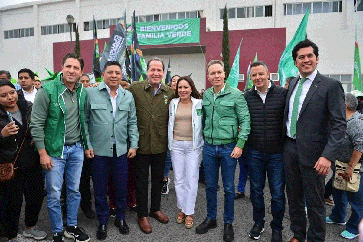 Llega Eruviel Ávila al Partido Vede y llama a hacer historia en la próxima elección