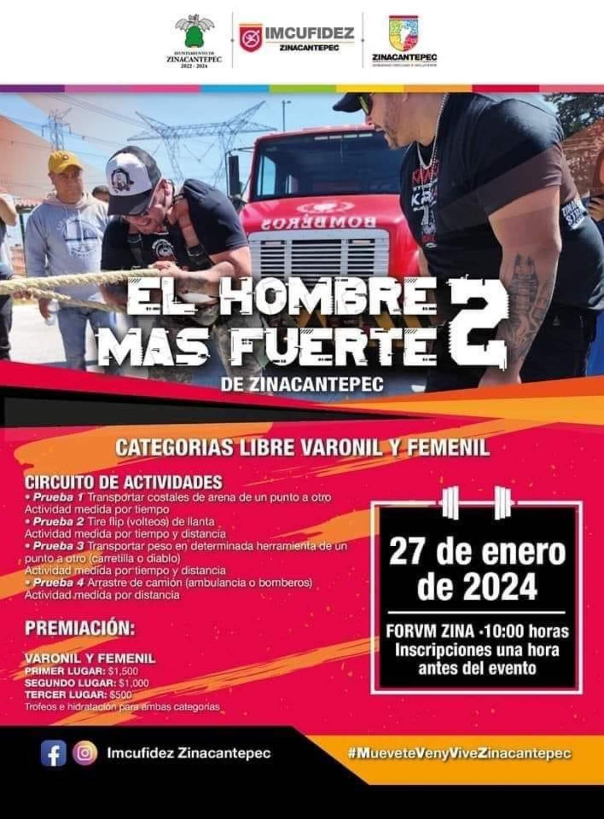 concurso al hombre más fuerte de Zinacantepec