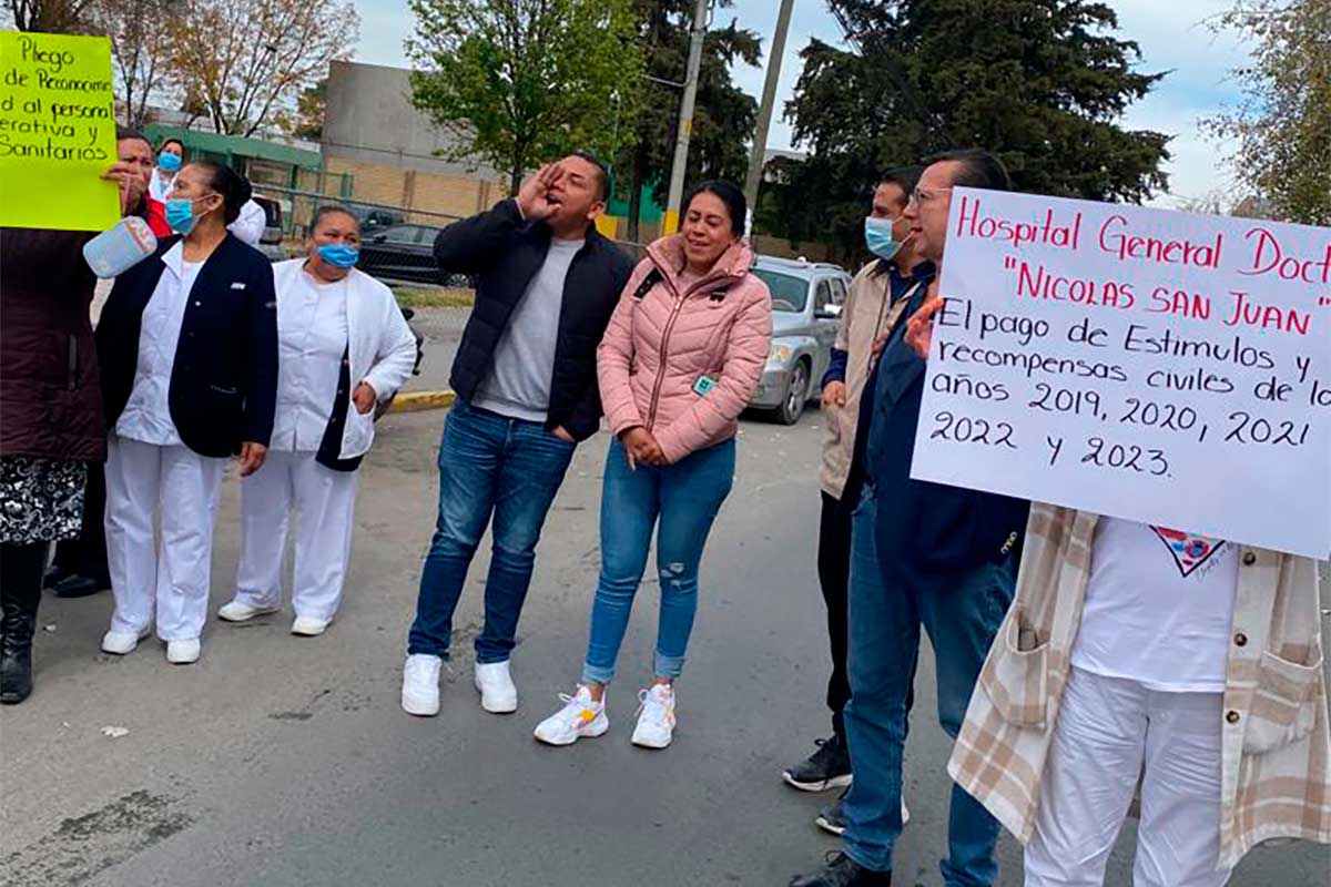 Se van a paro en hospitales del Estado de México por falta de medicamentos y condiciones laborales