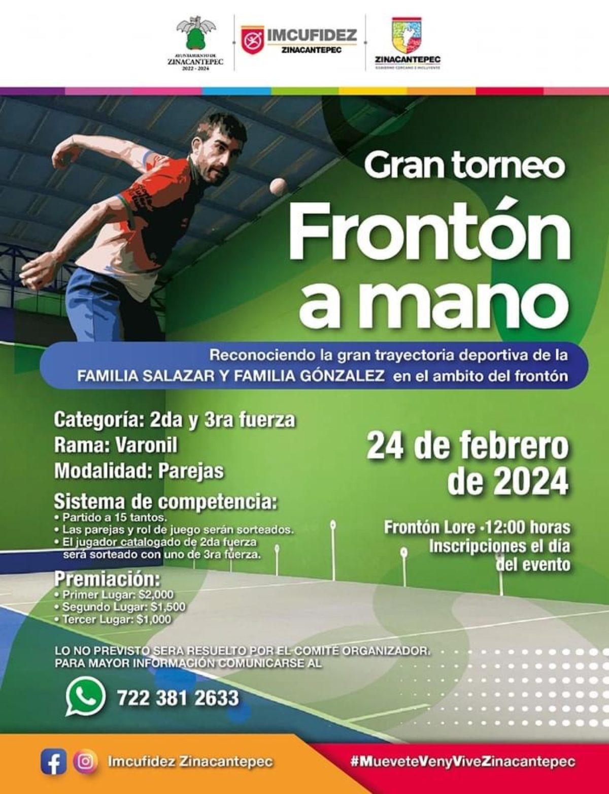 torneo de frontón en Zinacantepec