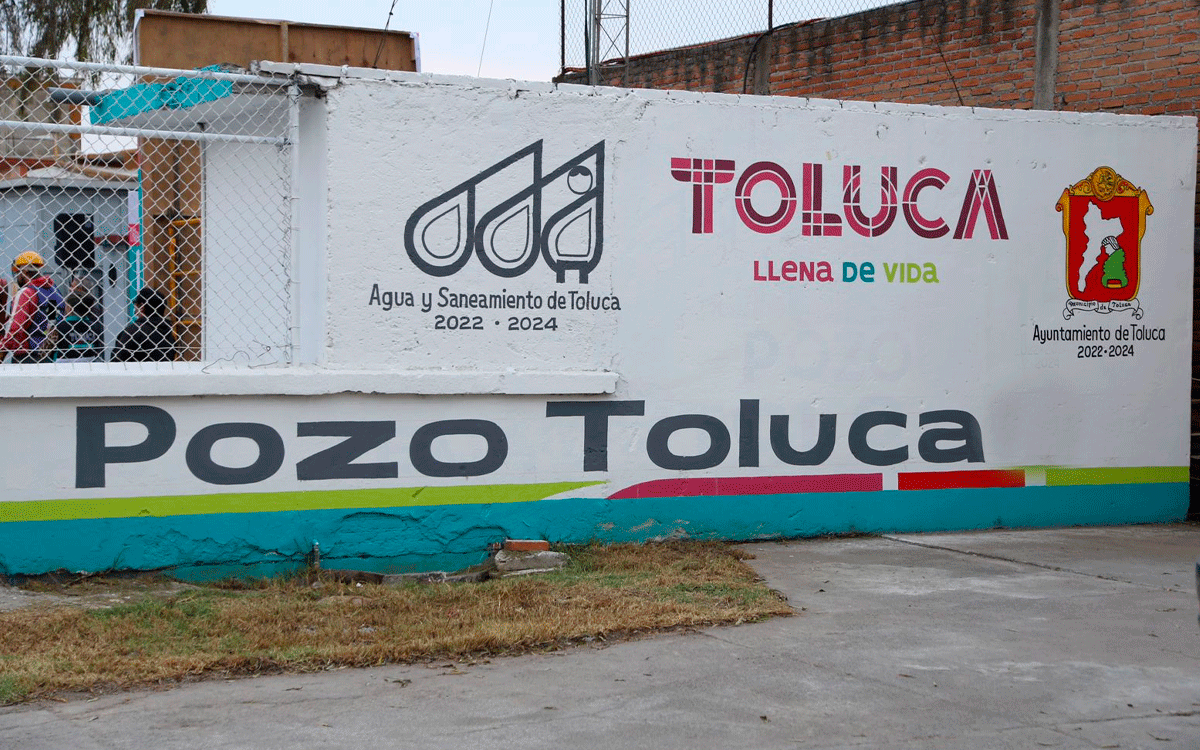 Ayuntamiento de Toluca arreglará pozo de agua en febrero