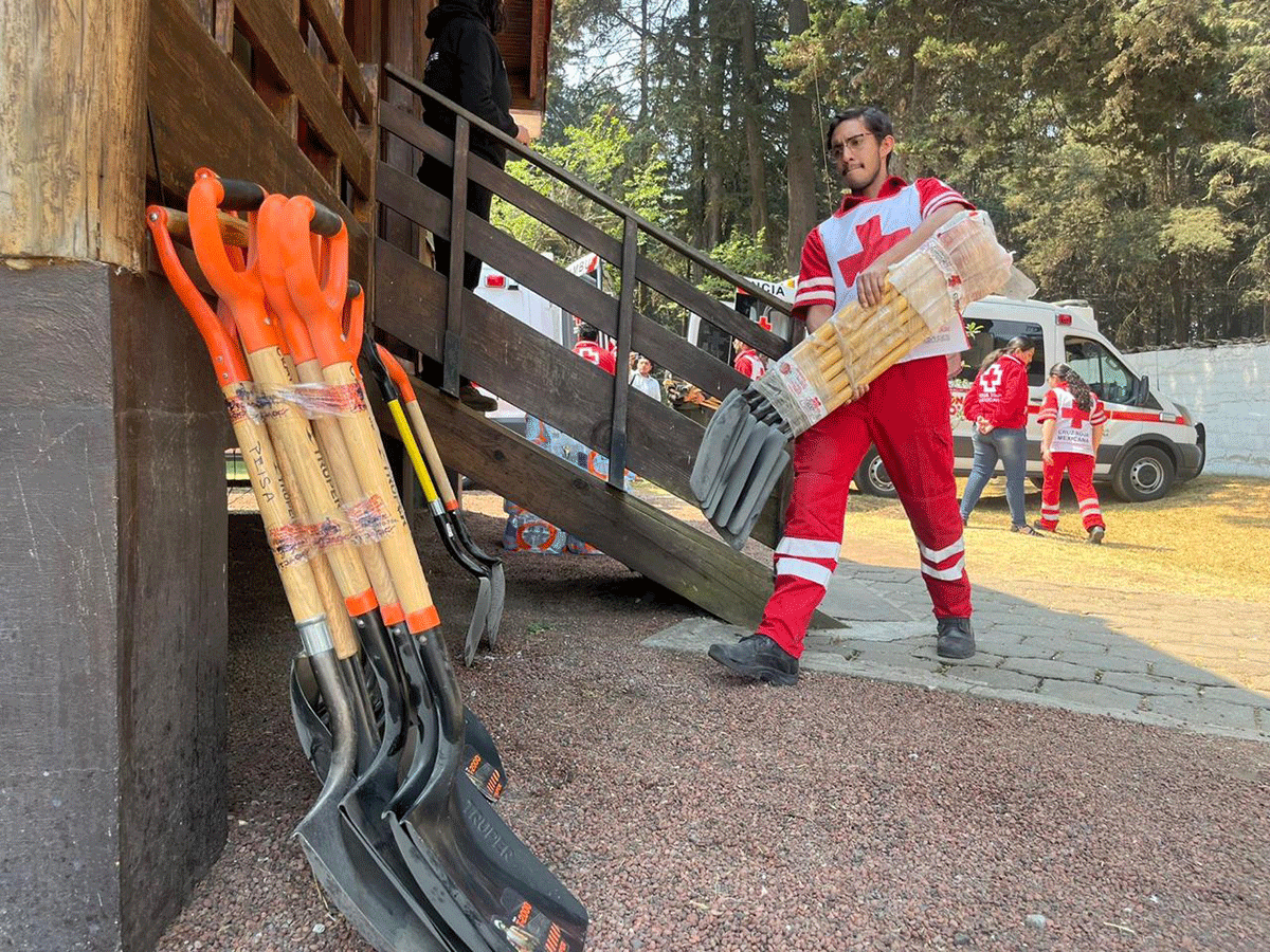 Concreta Cruz Roja Toluca primera dotación de ayuda humanitaria a favor de quienes combaten incendios forestales