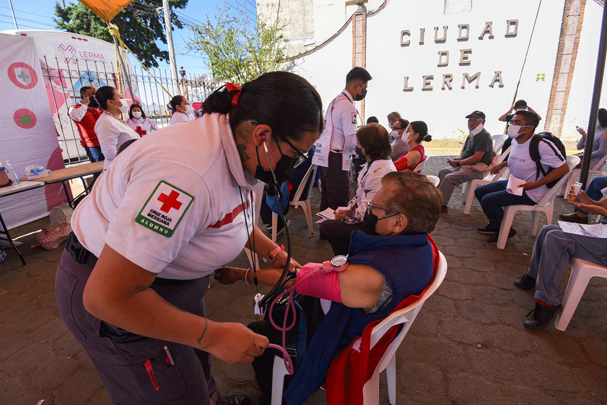 Aplica Cruz Roja primeras 650 vacunas contra Covid-19 a población vulnerable de comunidades de Lerma3