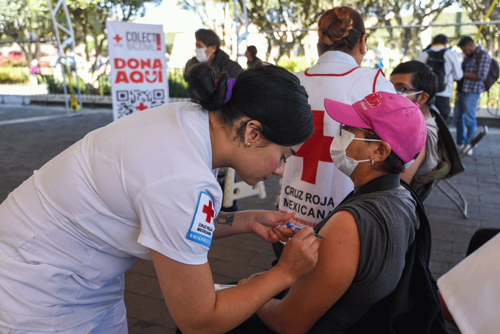 Aplica Cruz Roja primeras 650 vacunas contra Covid-19 a población vulnerable de comunidades de Lerma. Noticias en tiempo real