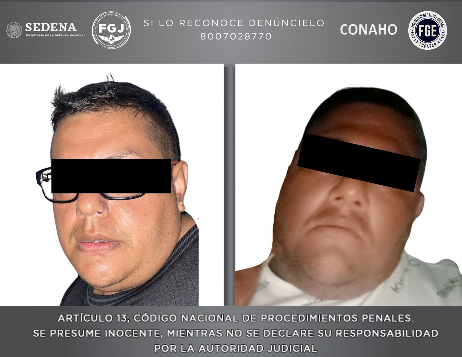 Detienen a presuntos líderes de»Los Macas» en Yucatán