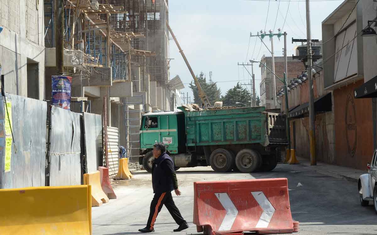 obras cierran calle en temoaya a partir del 8 de abril 2024