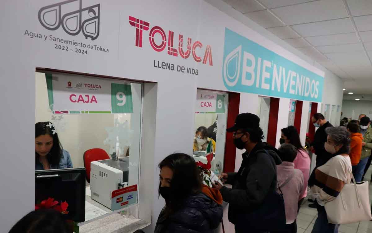 oficinas para pagar el agua en toluca