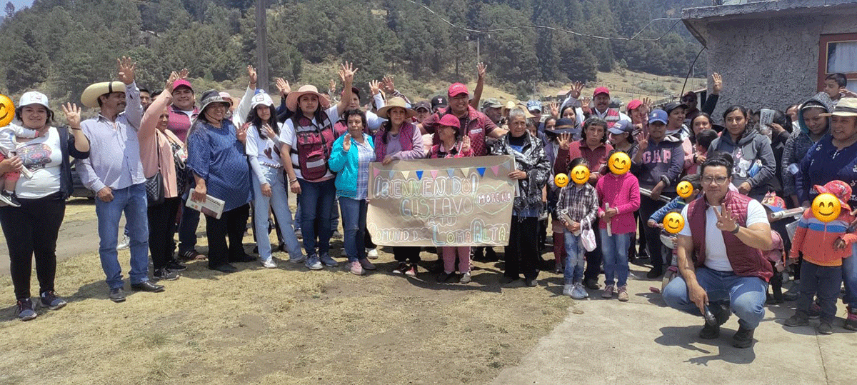 Lleva esperanza Gustavo Vargas a la parte alta de Zinacantepec
