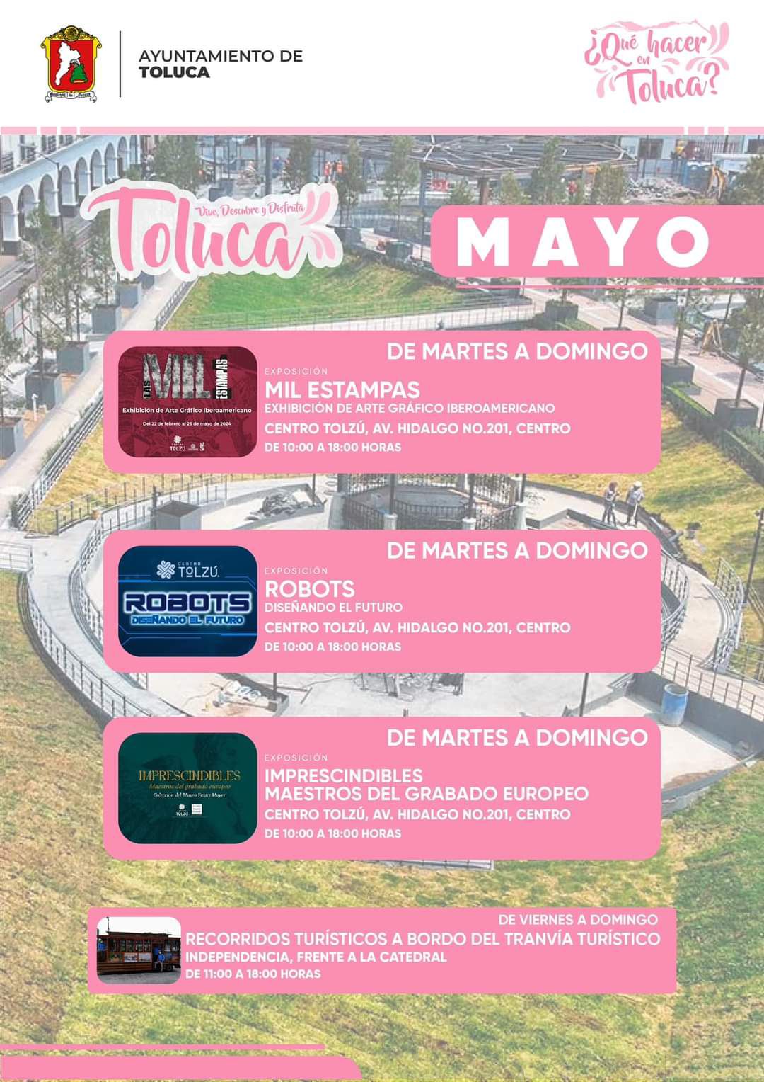 Que hacer en Toluca, eventos de mayo 2024